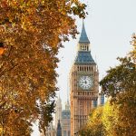 Big Ben in sunny autumn day