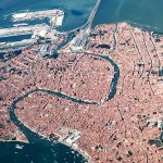 Aerial view of Venice, Italy