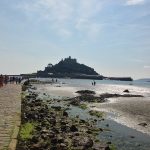 People crossing the causeway – St Michael’s Mount – Marazion, Co