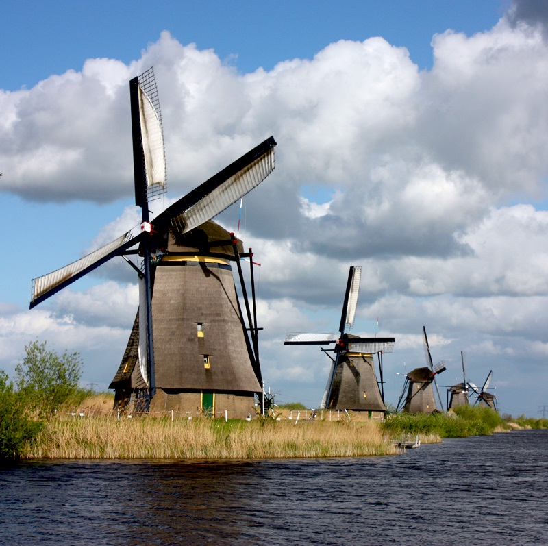 Windmills At Kinderdijk