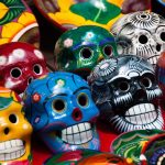 colorful-mexican-day-of-the-dead-sugar-skulls-in-a