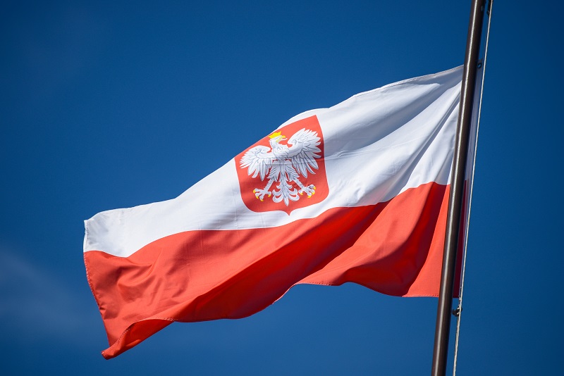 the-state-flag-of-poland-with-the-emblem-of-the-re