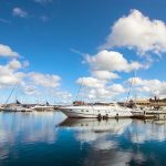 the harbor in a small Swedish town, Sweden