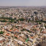 Aerial view of Nicosia, southern part