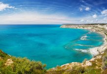 Top 10 Interesting Facts About Cyprus landscape with sea and blue sky, Cyprus