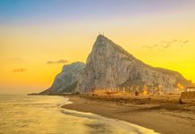 Top Interesting Facts About Gibraltar View on Gibraltar rock on sunset