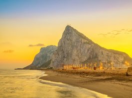 Top Interesting Facts About Gibraltar View on Gibraltar rock on sunset