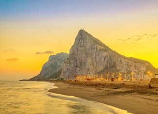Top Interesting Facts About Gibraltar View on Gibraltar rock on sunset